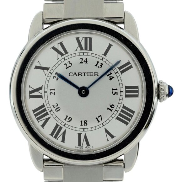 Cartier 29mm Ladies Ronde Solo Stainless Steel Quartz Swiss Watch - Picture 1 of 7
